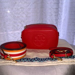 Tory Burch Perry Bombe Pieced Strap Mini Bag